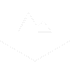 Deux sommets noirs stylisés au-dessus d'une forme en V inversé. Représentation graphique abstraite de montagnes et vallée.